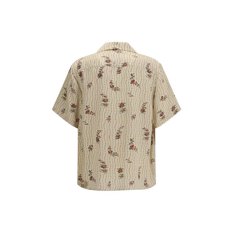 Valentino Multicolor Silk Pattern Shirt
