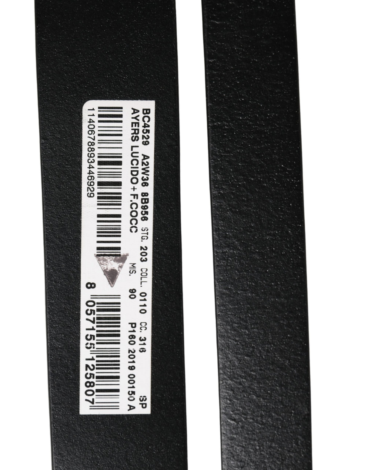 Dolce & Gabbana Men Black Exotic Leather Double Strap Belt