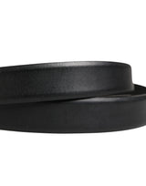 Dolce & Gabbana Men Black Classic Leather Metal Buckle Belt