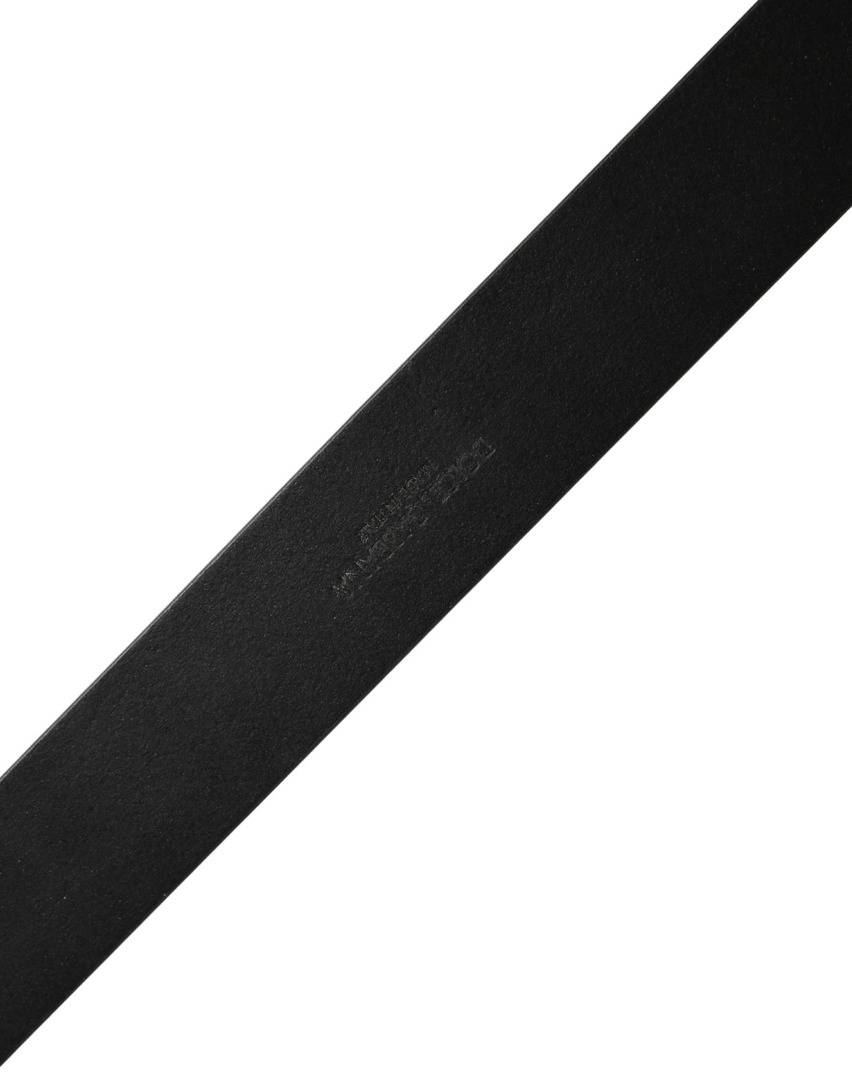 Dolce & Gabbana Black Classic Leather Logo Metal Buckle Belt