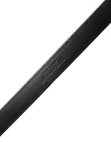 Dolce & Gabbana Men Black Classic Leather Metal Buckle Belt