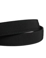 Dolce & Gabbana Men Black Viscose Silver Metal Buckle Belt