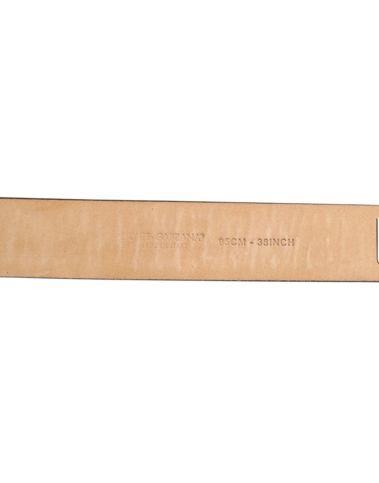 Dolce & Gabbana Men Black Leather Classic Metal Buckle Belt