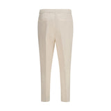 Brunello Cucinelli Beige Linen Casual Pants