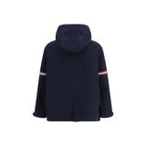 Thom Browne Blue Cotton Parka