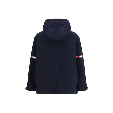 Thom Browne Blue Cotton Parka