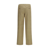 Burberry Beige Cotton Casual Pants