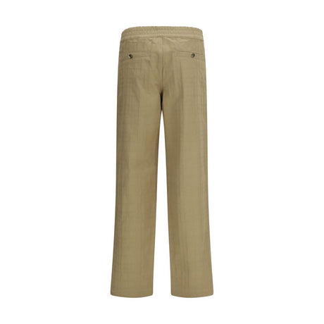 Burberry Beige Cotton Casual Pants