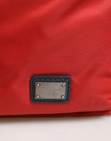 Dolce & Gabbana Red Nylon Multiple Compartments Tote Shoulder Borse Bag