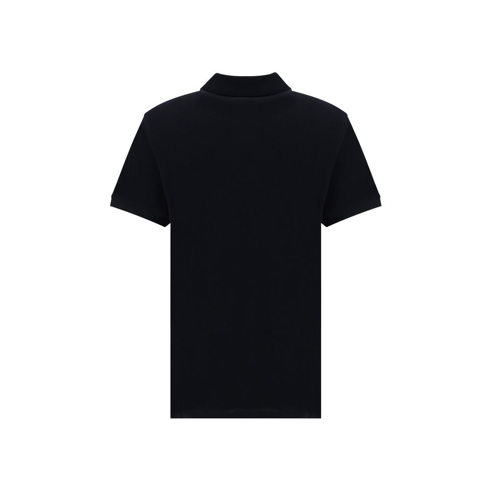 Ami Paris Black Cotton Polo Shirt