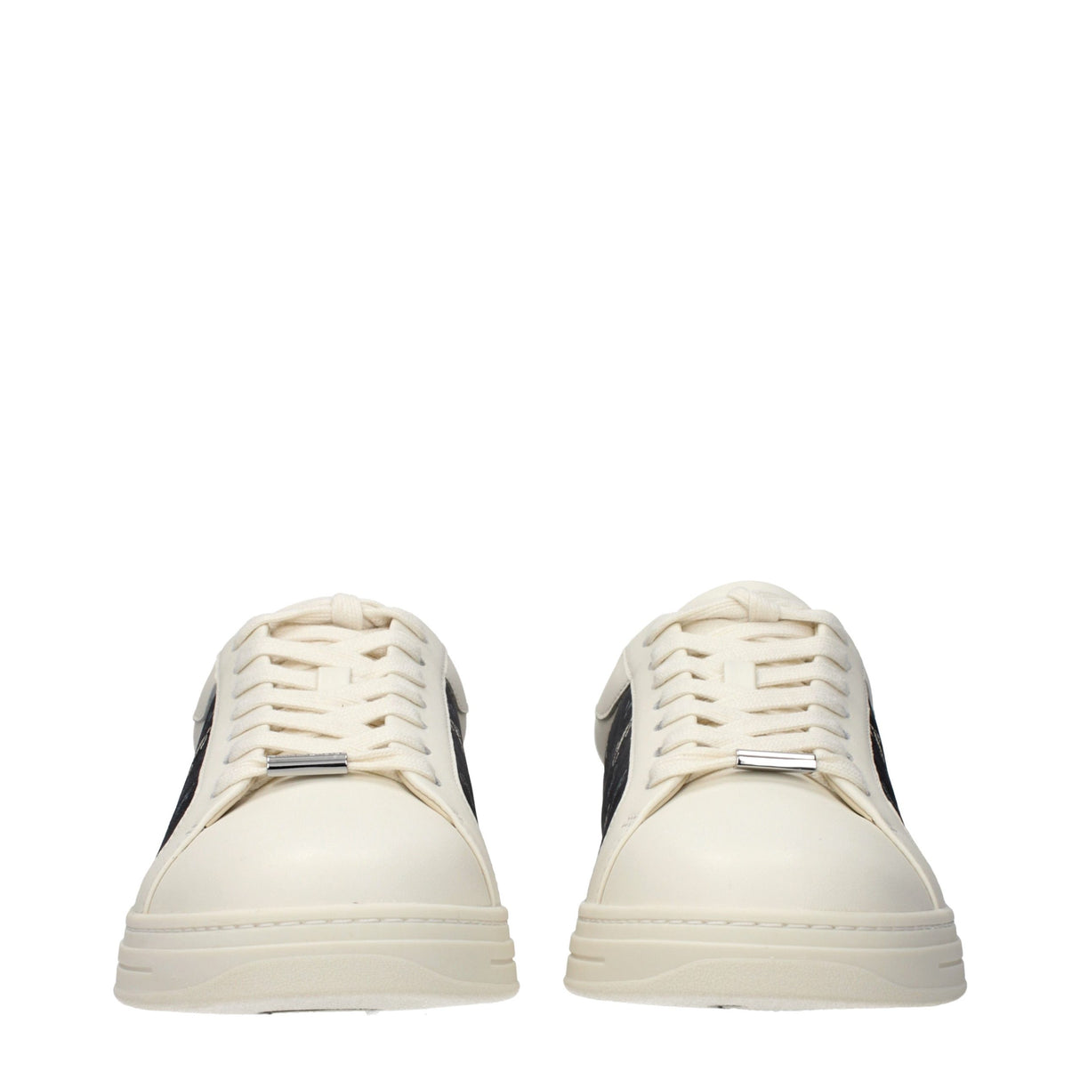 Jimmy Choo Beige Leather Low Top Sneakers
