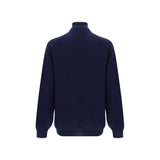 Brunello Cucinelli Blue Cashmere Turtleneck