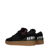 Jimmy Choo Black Fabric Low Top Sneakers