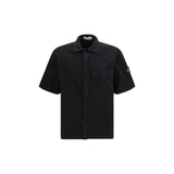 Stone Island Black Cotton Shortsleeve Shirt