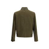 Tom Ford Bicolor Fleece Wool Full-Length Jacket
