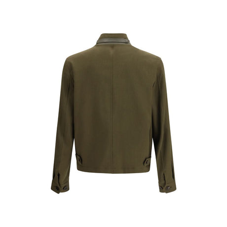 Tom Ford Bicolor Fleece Wool Full-Length Jacket