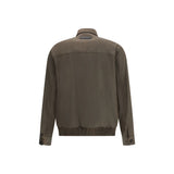 Brioni Bicolor Wool Full-Length Jacket