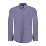 Hugo Boss Blue Cotton Men Shirt