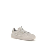 Axel Arigato Gray Calf Leather Bos Taurus Low Top Sneakers
