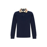 Burberry Blue Cotton Polo Shirt