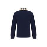 Burberry Blue Cotton Polo Shirt