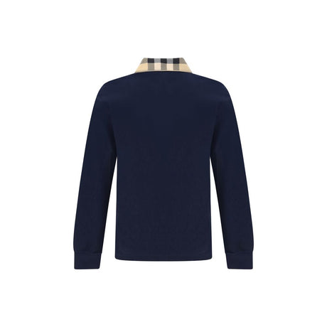 Burberry Blue Cotton Polo Shirt