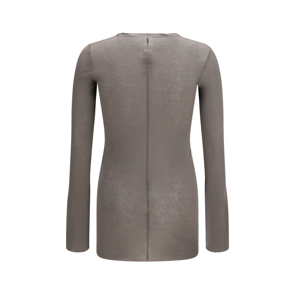 Rick Owens Brown Cotton Long Sleeve T-Shirt