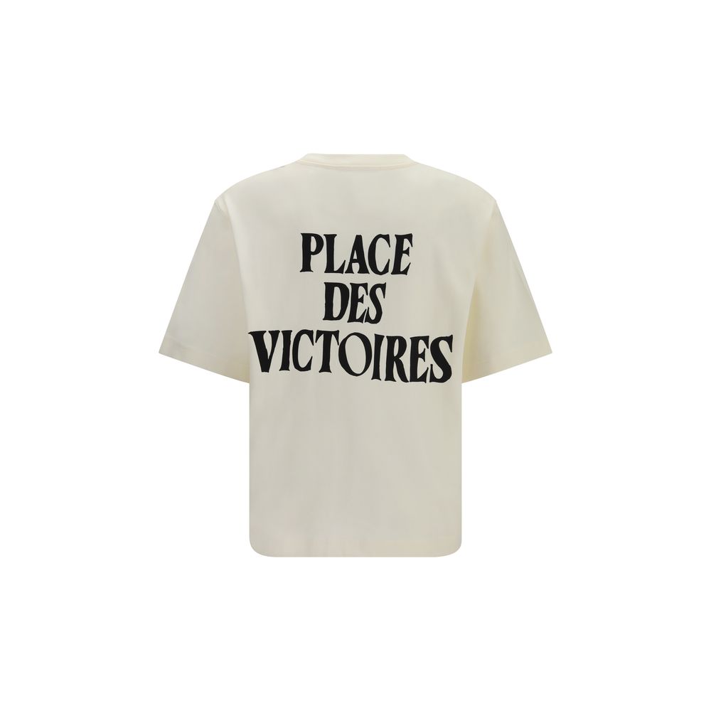 Ami Paris Beige Cotton T-Shirt