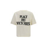 Ami Paris Beige Cotton T-Shirt