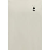 Ami Paris Beige Cotton T-Shirt