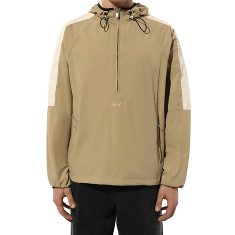 Autry Beige Nylon Shell Jacket