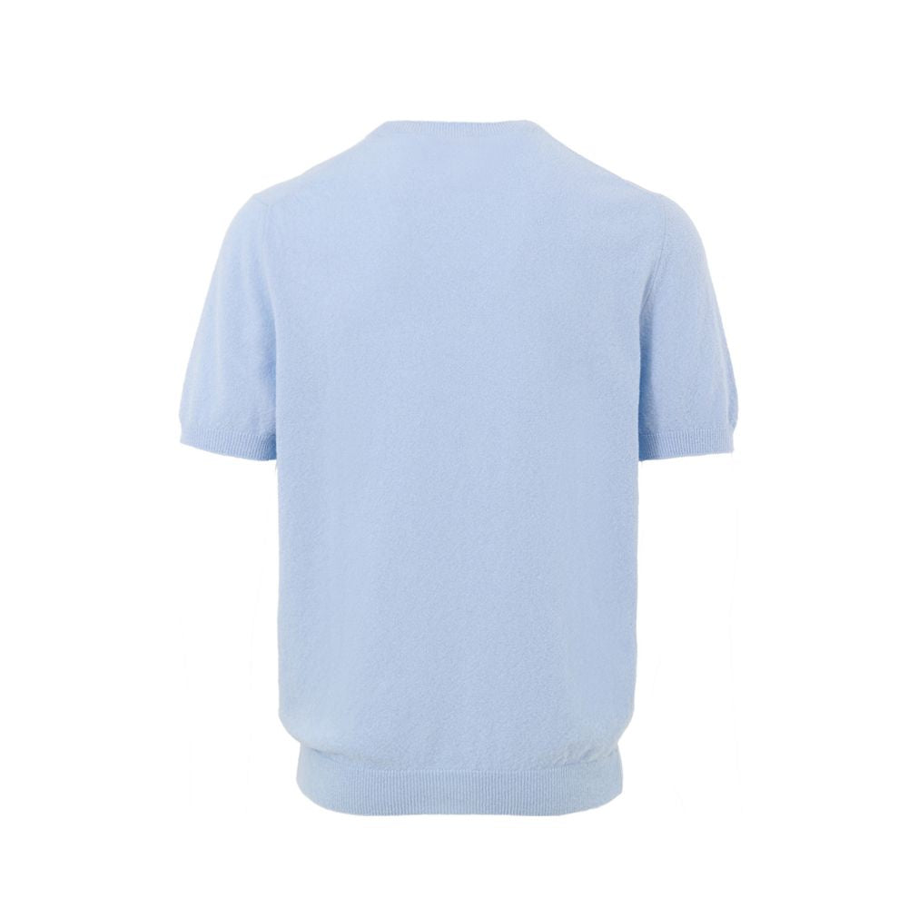 Gran Sasso Blue Cotton T-Shirt