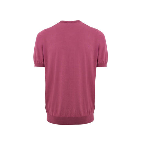 Gran Sasso Purple Cotton T-Shirt
