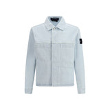 Stone Island Blue Cotton Denim Jacket