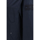 Stone Island Blue Polyester Coat