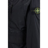 Stone Island Blue Polyamide Coat