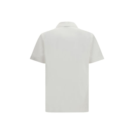 Ferragamo White Cotton Polo Shirt