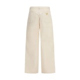 Valentino Beige Cotton Jeans Denim