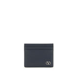 Valentino Garavani Blue Calf Leather Bos Taurus Wallet