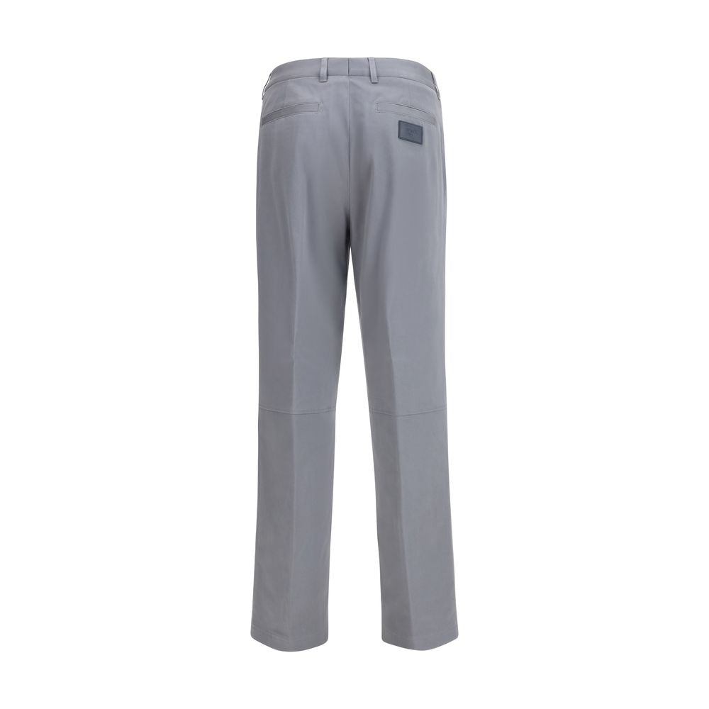 Fendi Gray Cotton Casual Pants