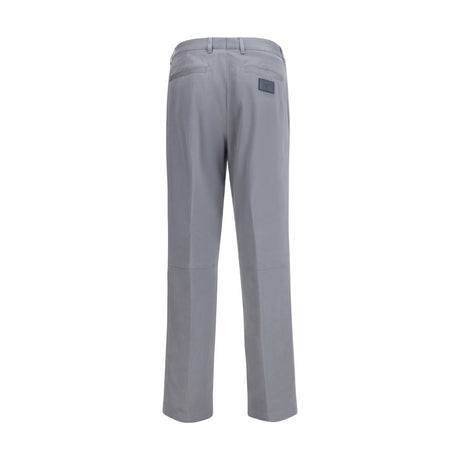 Fendi Gray Cotton Casual Pants