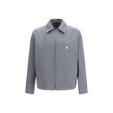 Fendi Gray Cotton Shell Jacket