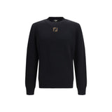 Fendi Black Fleece Wool Sweatshirt