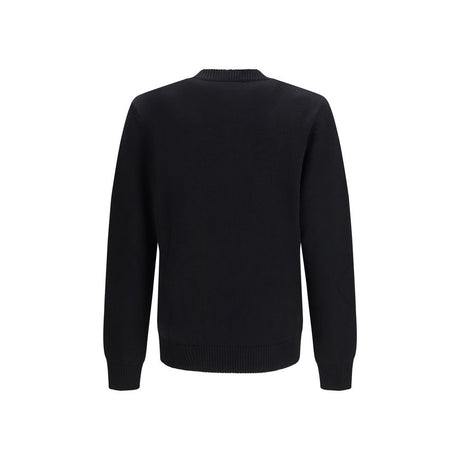 Fendi Black Fleece Wool Sweatshirt