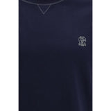 Brunello Cucinelli Blue Cotton T-Shirt