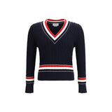 Thom Browne Blue Cotton Sweatshirt