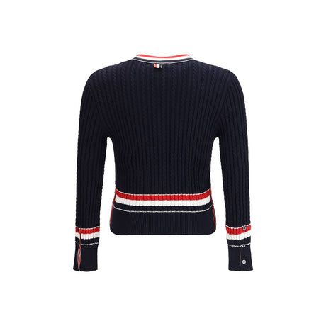 Thom Browne Blue Cotton Sweatshirt
