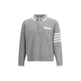 Thom Browne Gray Linen Dress Shirt