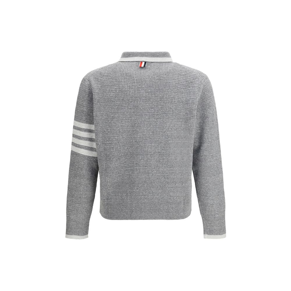 Thom Browne Gray Linen Dress Shirt