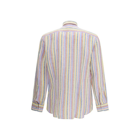 Etro Multicolor Linen Pattern Shirt